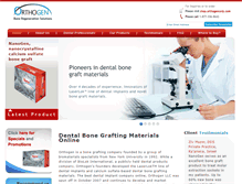 Tablet Screenshot of orthogencorp.com